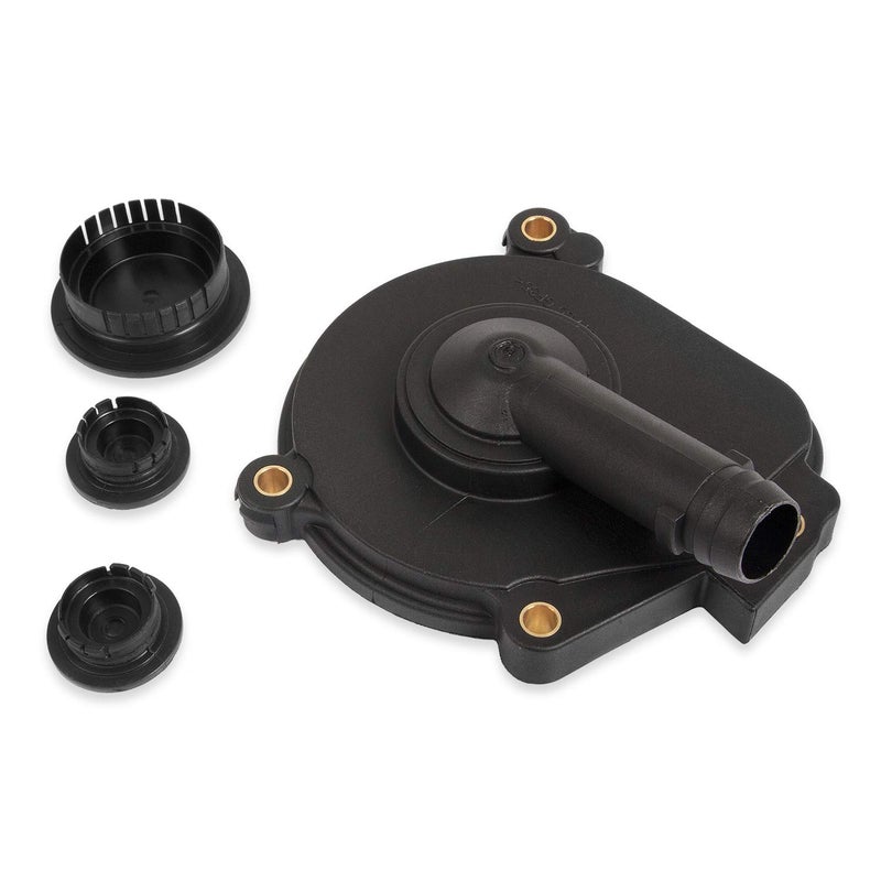 RANSOTO PVC Vent Valve Crankcase Breather Oil Separator Cover and Camshaft Expansion Plug Kit Compatible with Mercedes ML350 C230 C300 E350 C350 SLK300 ML450 Replace 2720100631 0009985690 0009986590 - Image 1